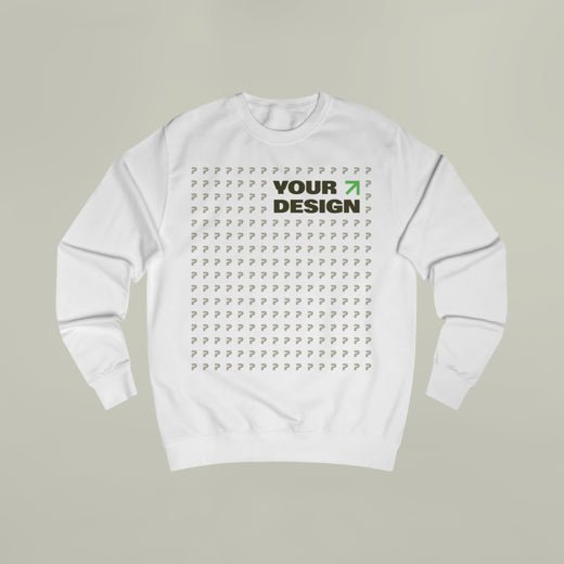 Customizable Sweatshirt Mockup: Upload Your Design & Create Personalized Apparel!
