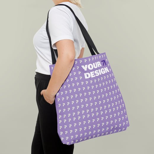 Custom Tote Bag Mockup: Personalized Design, Black Straps, Creative Expression