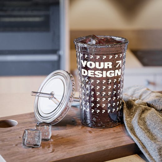 Acrylic Drink Cup Customizable Tumbler with Lid and Straw - Your Design - Main Street Collective