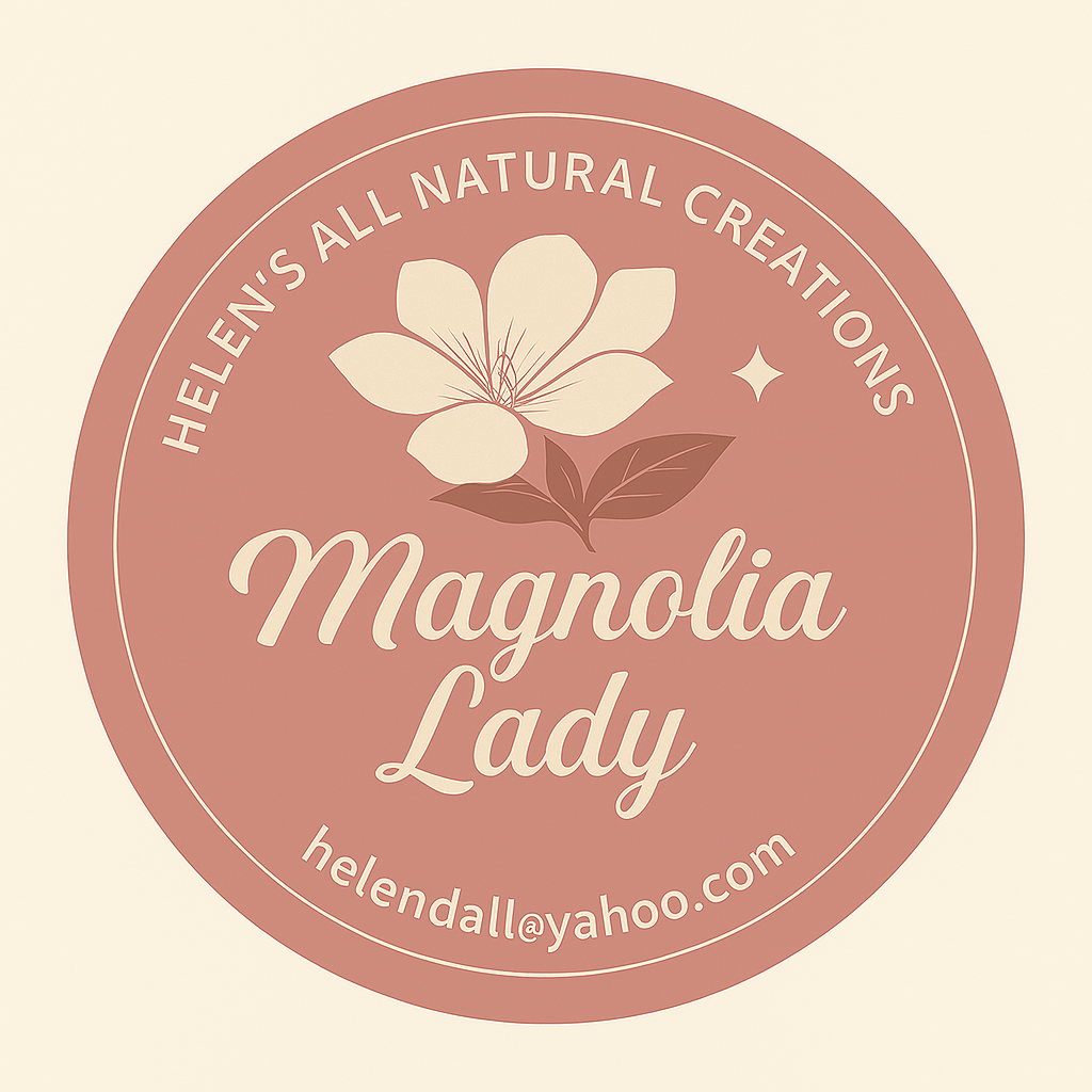 Magnolia Lady Logo: Magnolia Flower, Main Street Collective Mississippi Magnolia Lotion Bar