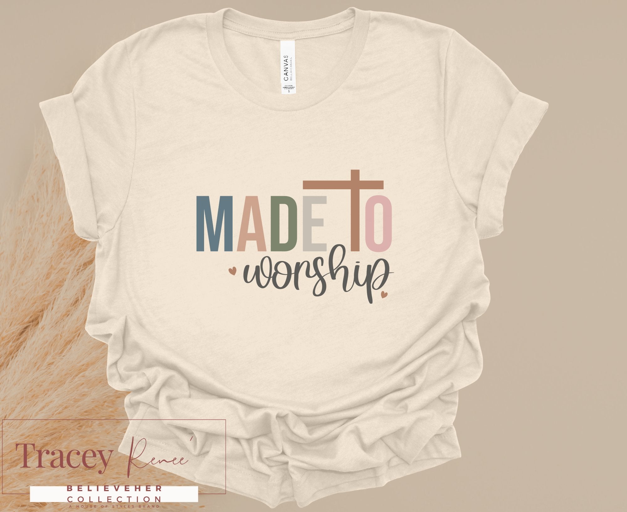 Made to Worship T-Shirt: Faith-Based Christian Apparel for Women