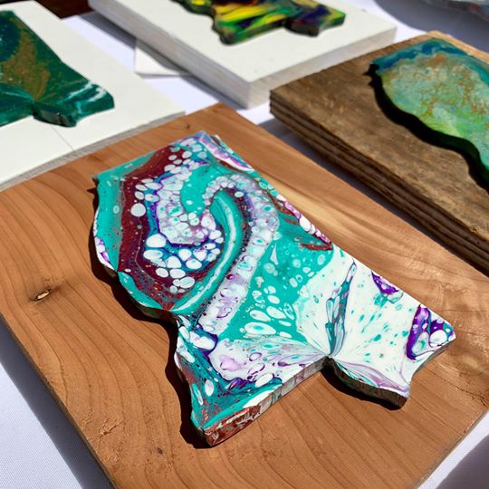 Mississippi State Art - Hand-Painted Vibrant Colors on Wood Panel - Main Street Collective