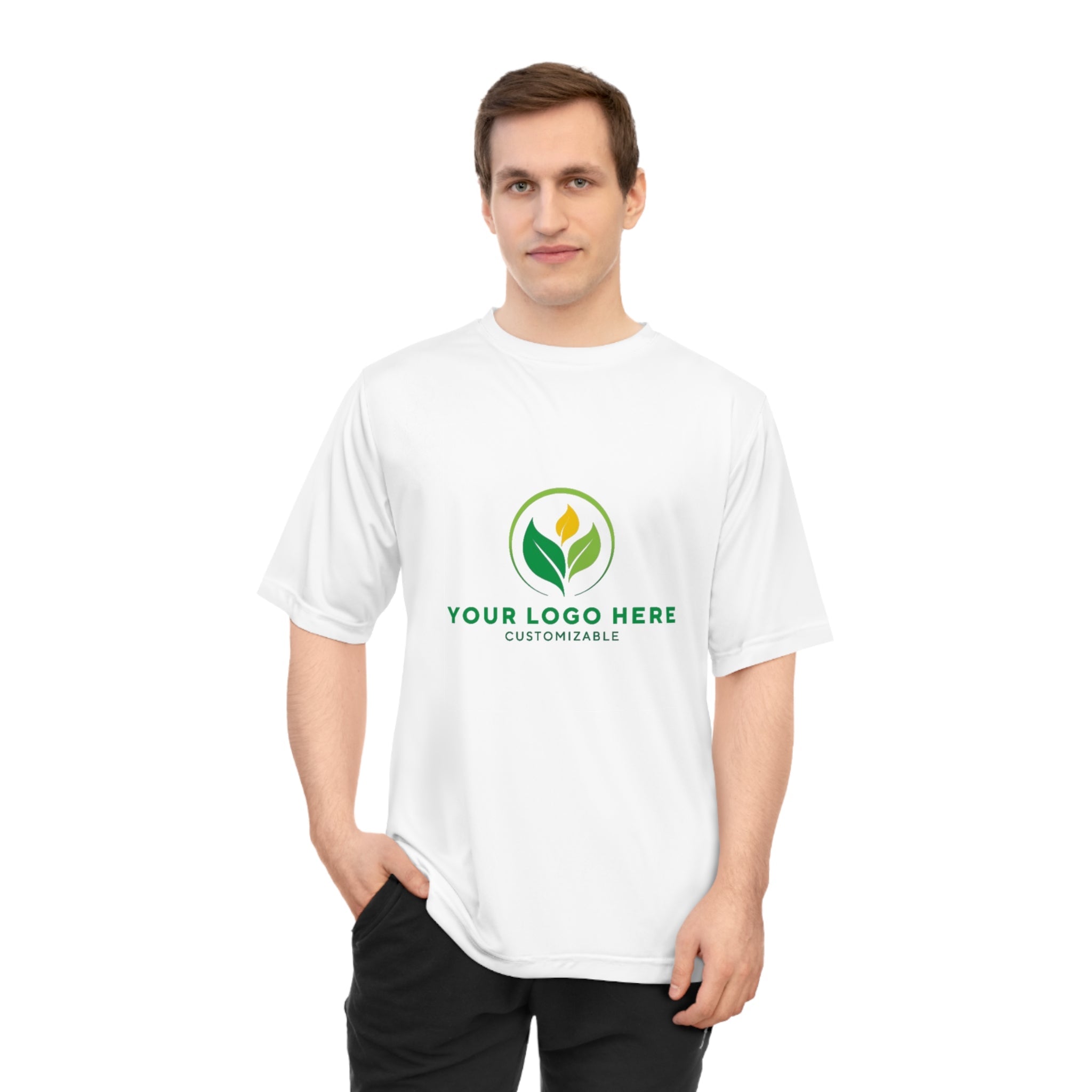Customizable Unisex T-Shirt: Add Your Logo! Performance Tee by Main Street Collective. Comfortable Activewear for Men & Women.