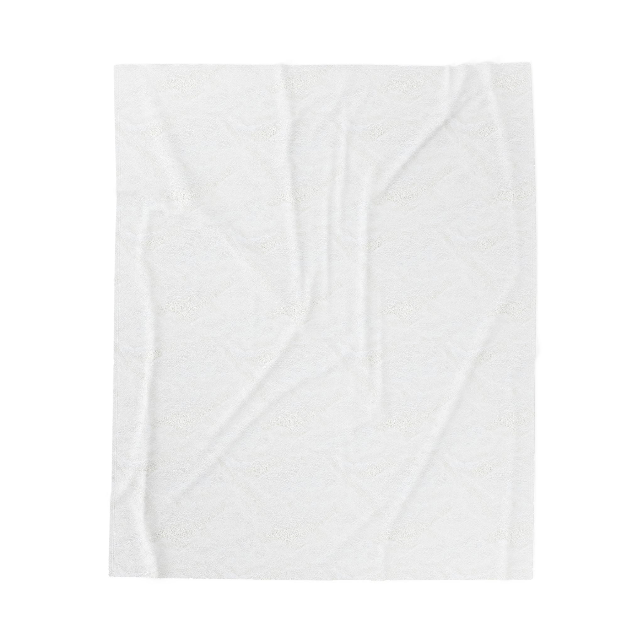 Cozy White Velveteen Blanket | Plush Personalized Blanket | Main Street Collective