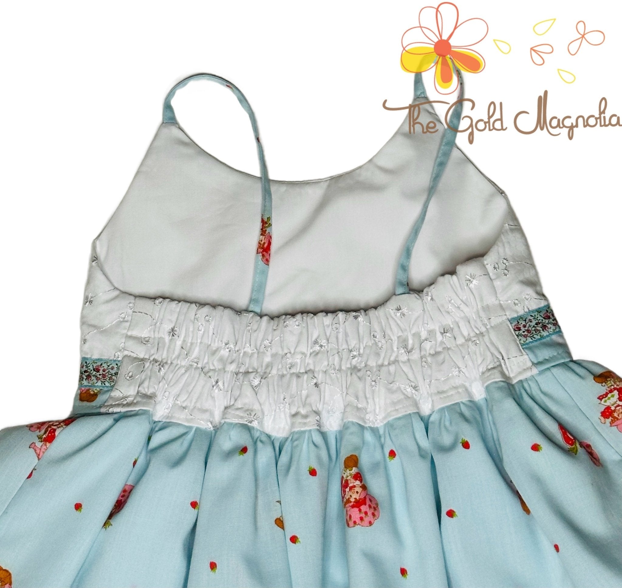 Strawberry Shortcake Girls Dress Size 3 Vintage Style Handmade - Shop Main Street Collective