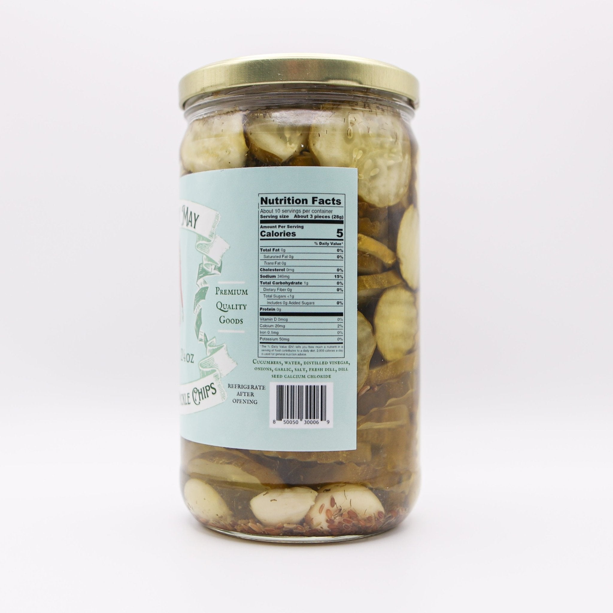 The Lady May Crinkle Dill Pickle Chips - Small Batch Southern Pickles
