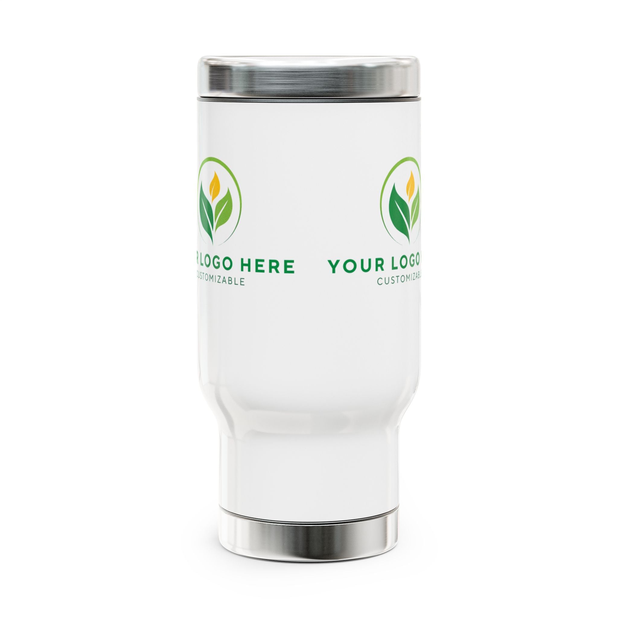 Customizable Stainless Steel Travel Mug - Main Street Collective Logo Branded