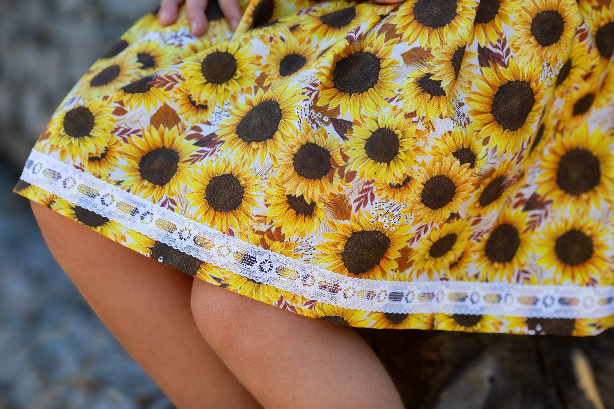 Sunflower Dress: Girls' twirl-ready dress from Main Street Collective. Cheerful sunflower print, perfect for playtime & parties!