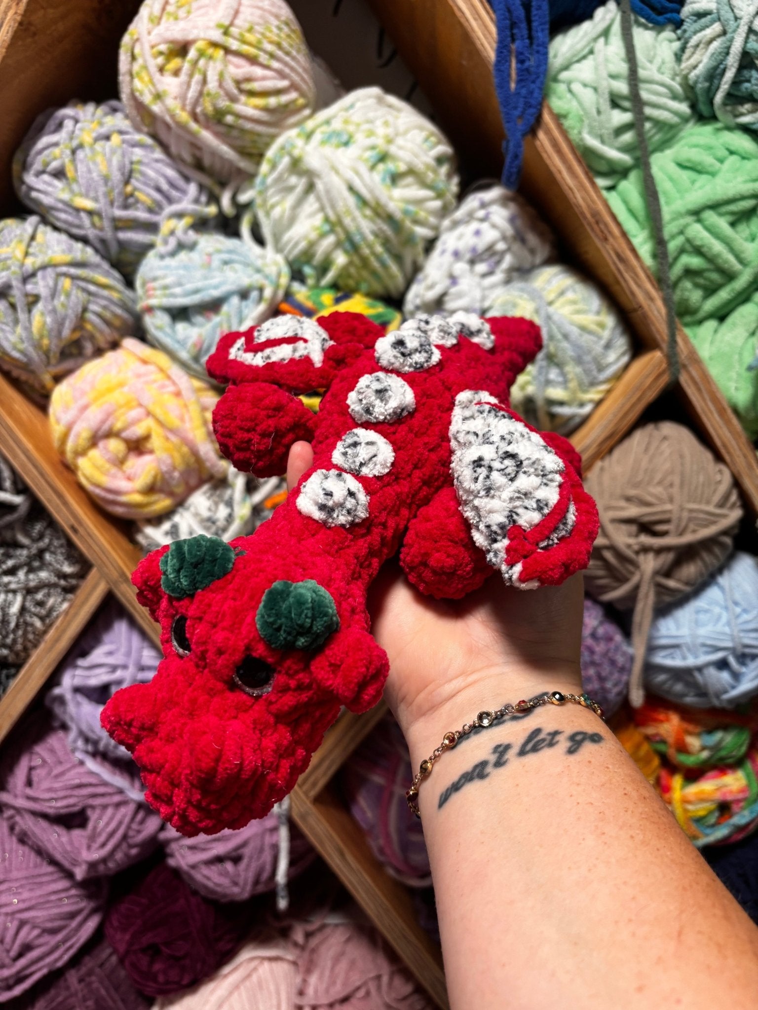 Handmade Crochet Dragon Fruit Dragon Toy - FRUITY THE DRAGON - Main Street Collective