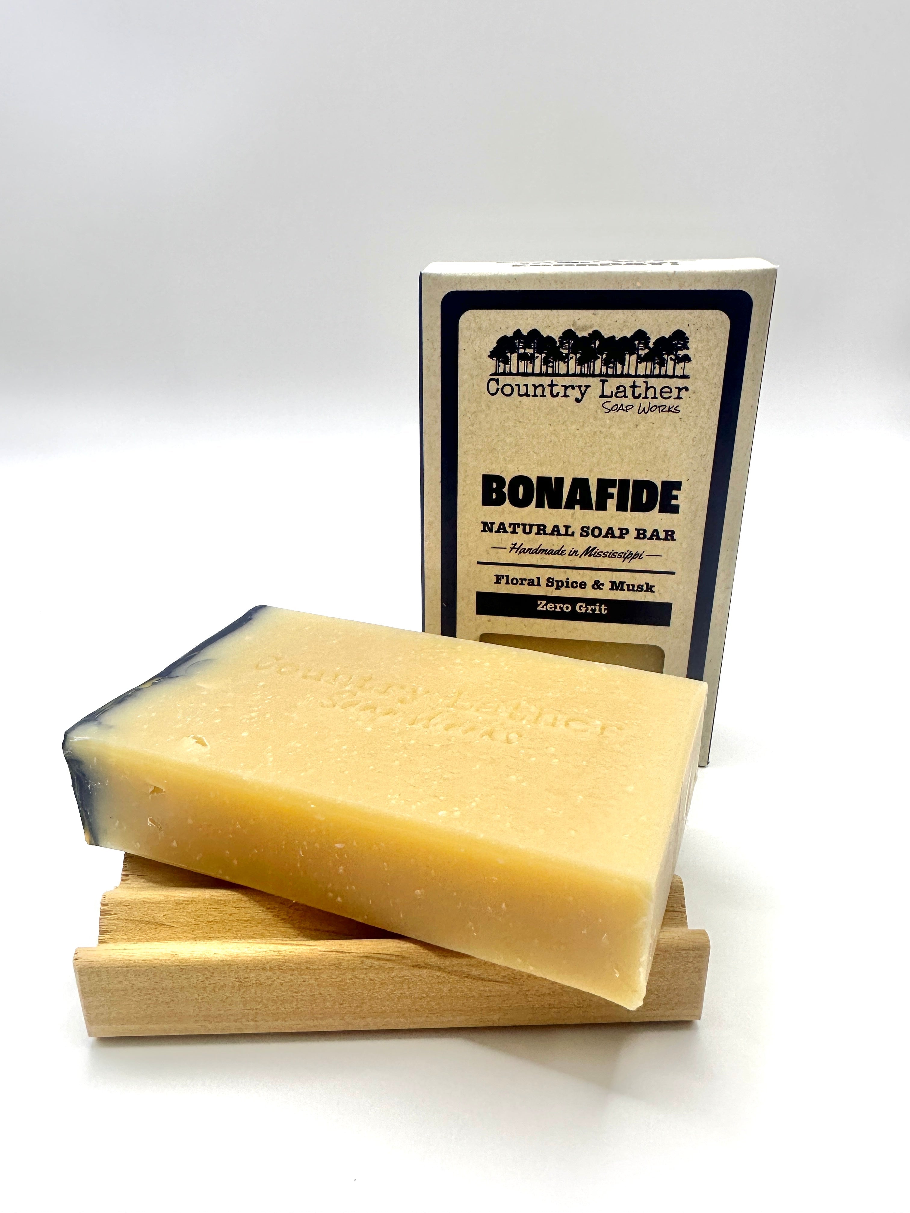 Bonafide Soap Bar - Country Lather Unisex Goat Milk Bar with Kaolin Clay