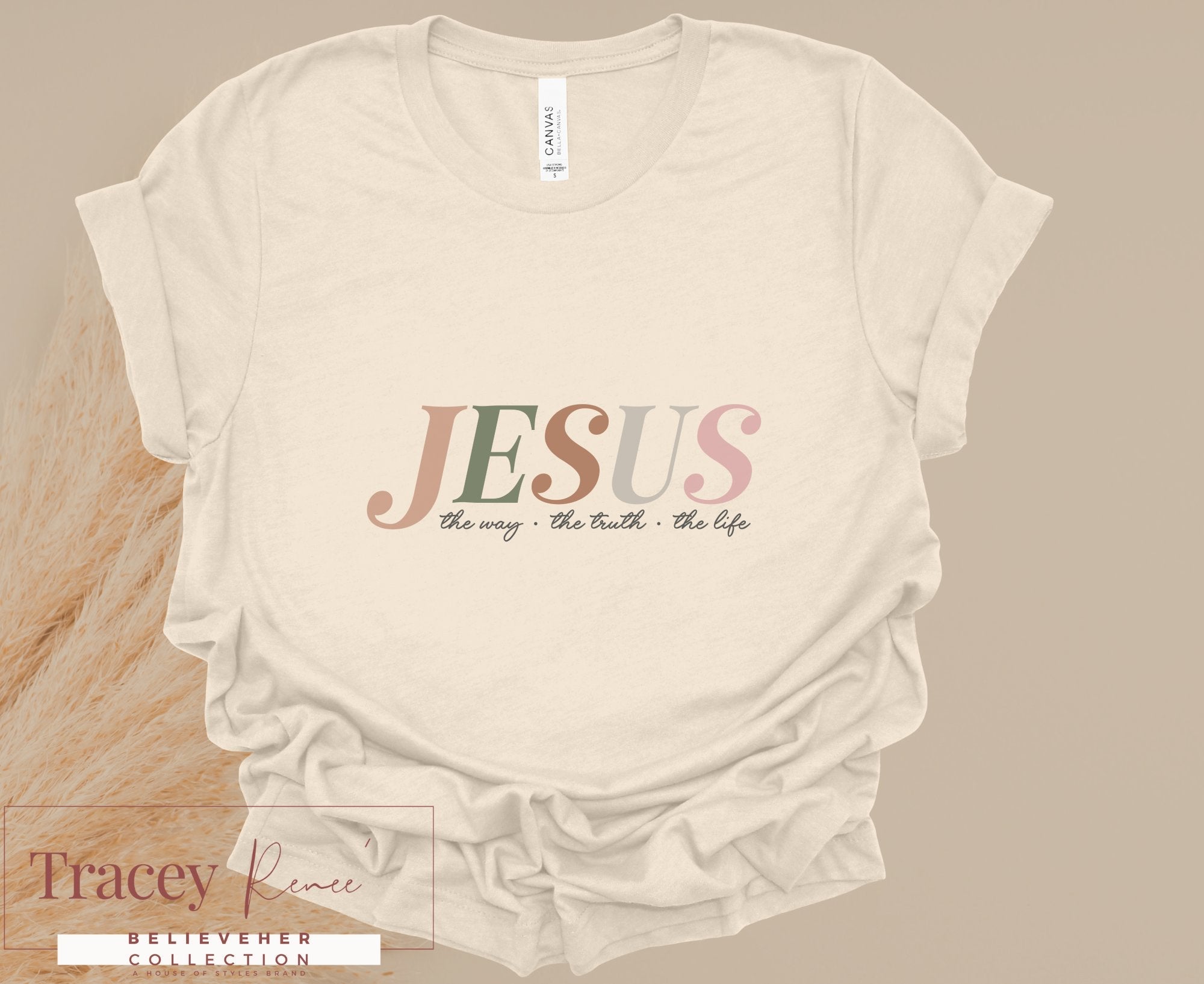 Jesus T-shirt - The Way, The Truth, The Life | Main Street Collective | Faith Believer Tee