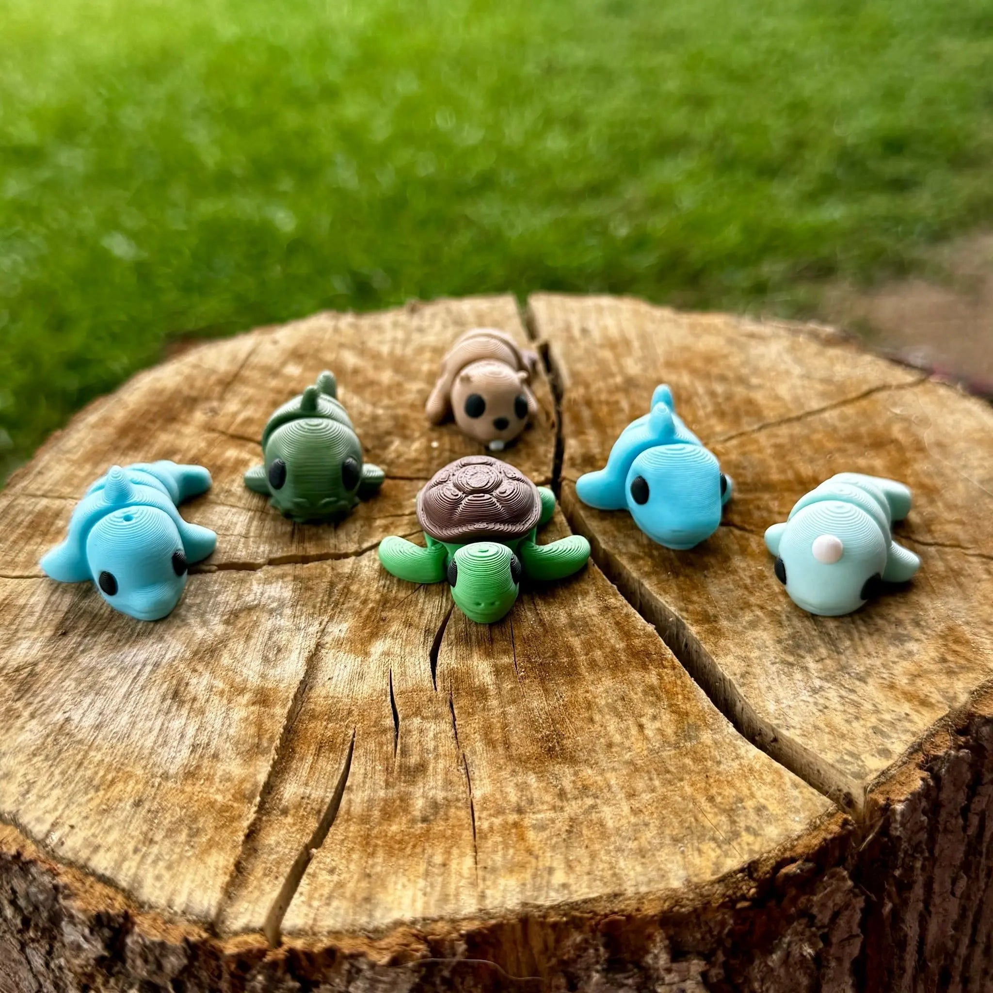 Aquatic Fidget Toys Set: Handmade sea animals, Mississippi Made by Main Street Collective