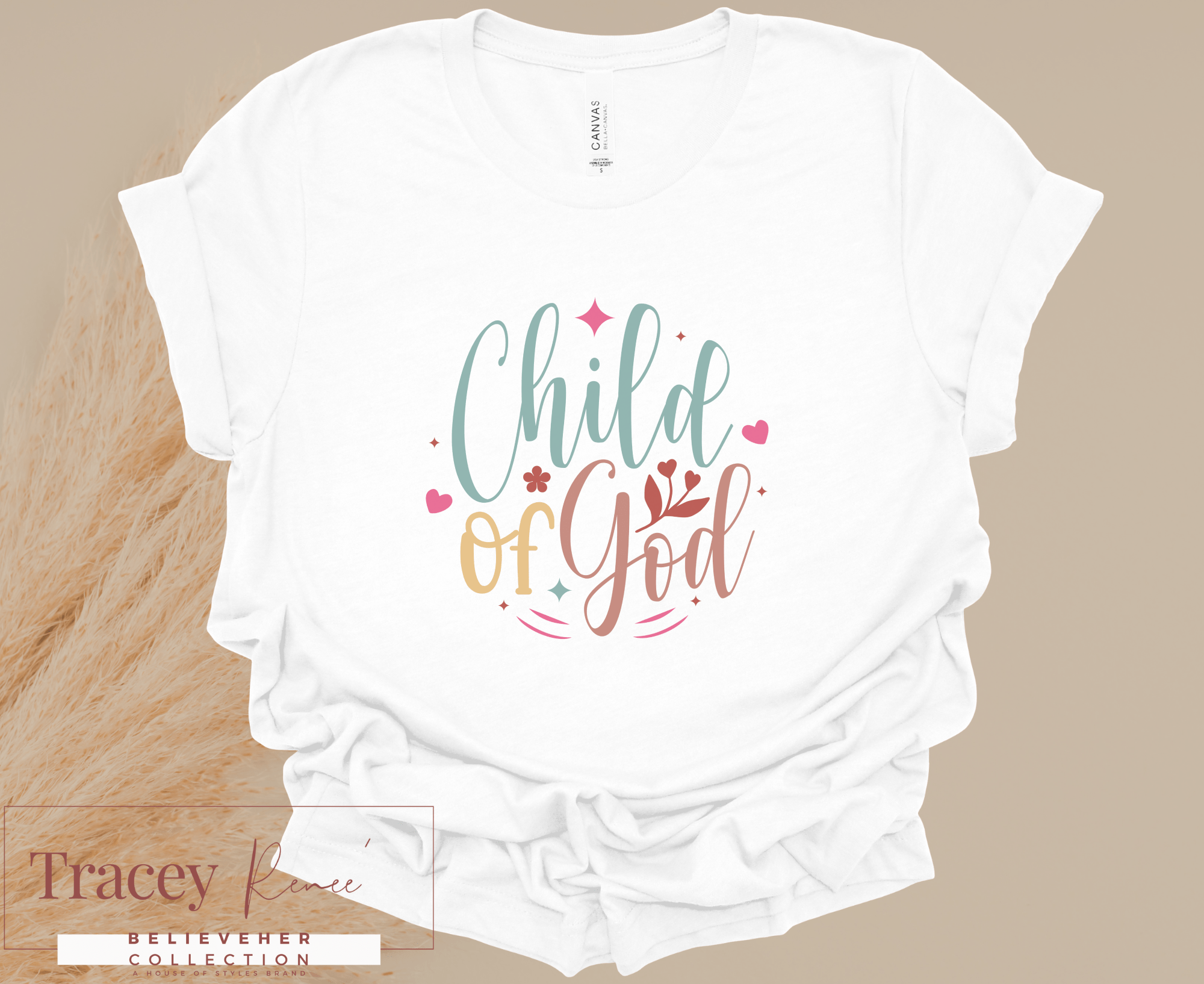Child of God T-Shirt: Inspirational Women's Boho Fashion - Blossoms Collection