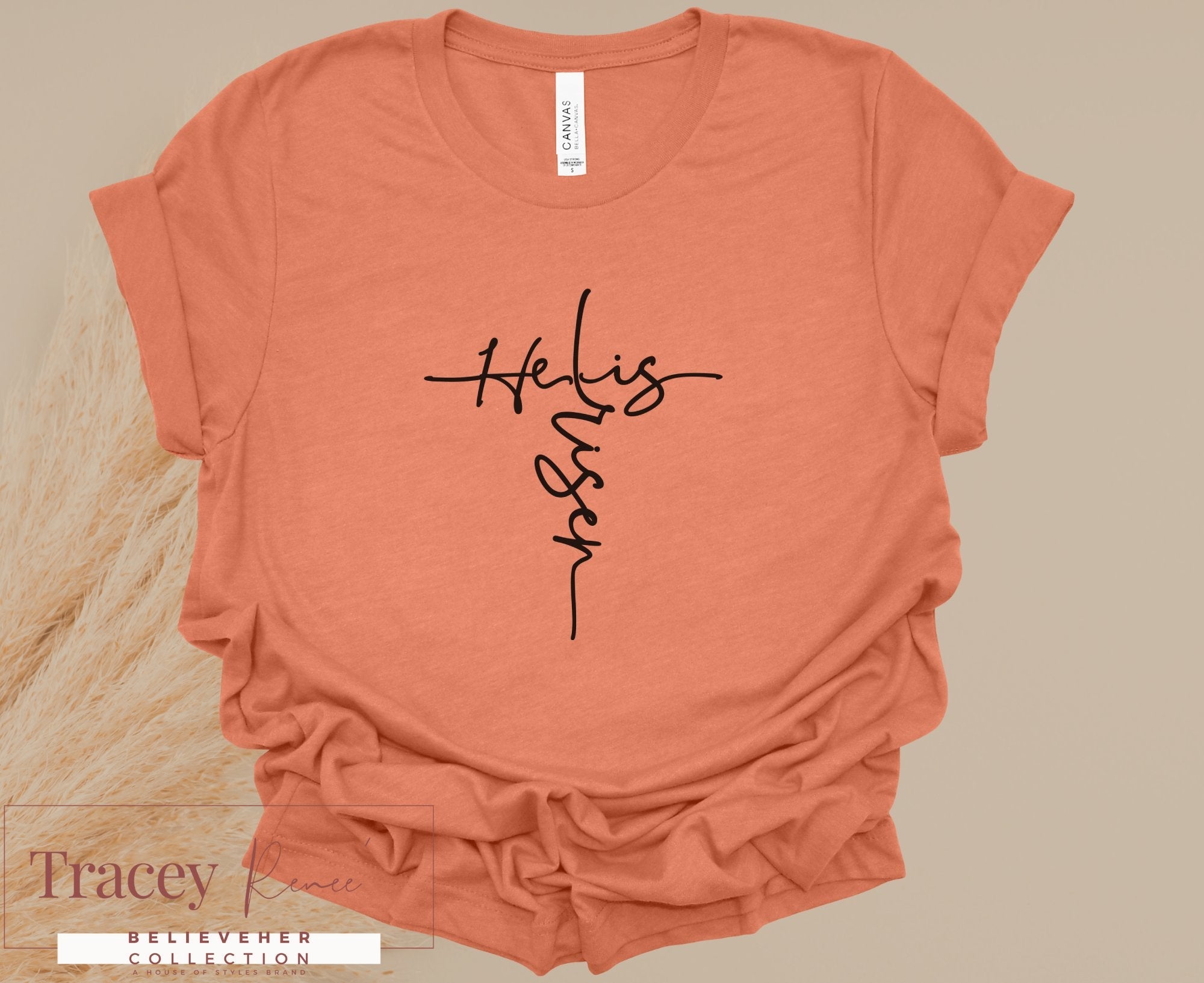 He Is Risen Christian T-Shirt for Women | Easter Apparel | Tracey Renee Collection