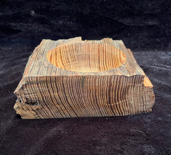 Handmade Heart Pine Wood Bowl - Old Growth Tree Rings - Laurel MS - Rustic Decor - Unique Wooden Bowl Conversation Piece