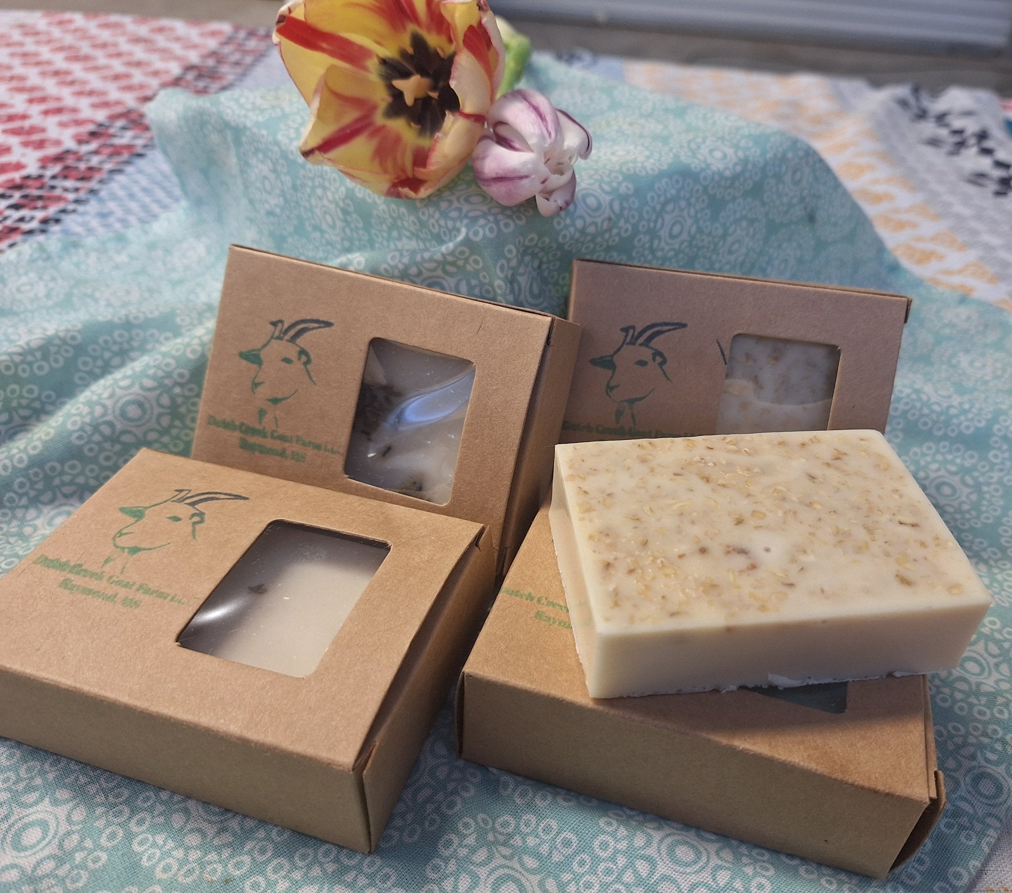 Dutch Creek goat milk soap bars from Main Street Collective: Farm fresh artisan skincare in Raymond, Mississippi.