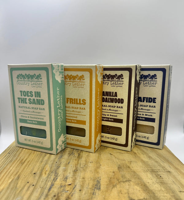 Barefoot and Balanced Soap Bar Bundle Country Lather Soap Works