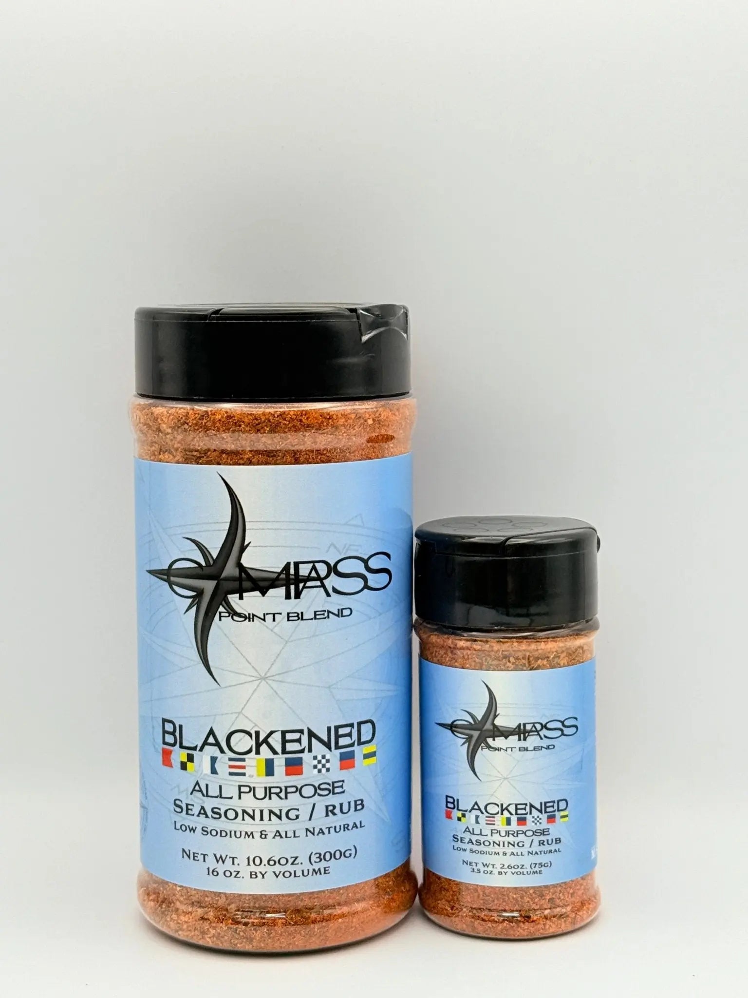 Compass Point Blackened Seasoning Blend: All Purpose Rub, Low Sodium & Natural - Perfect for Fish, Steak & Chicken