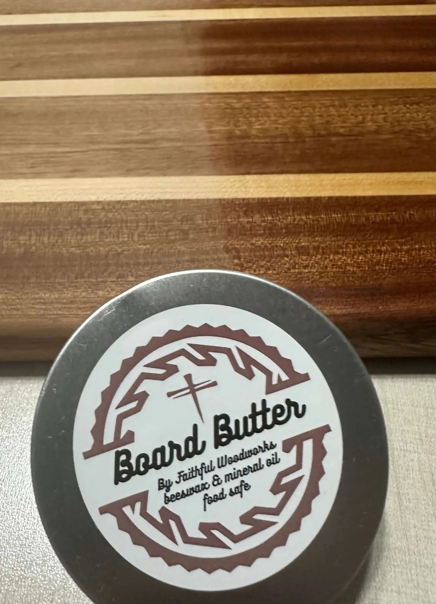 Board Butter for Cutting Boards - Faithful Woodworks. Food Safe Wood Conditioner. Made in Mississippi.