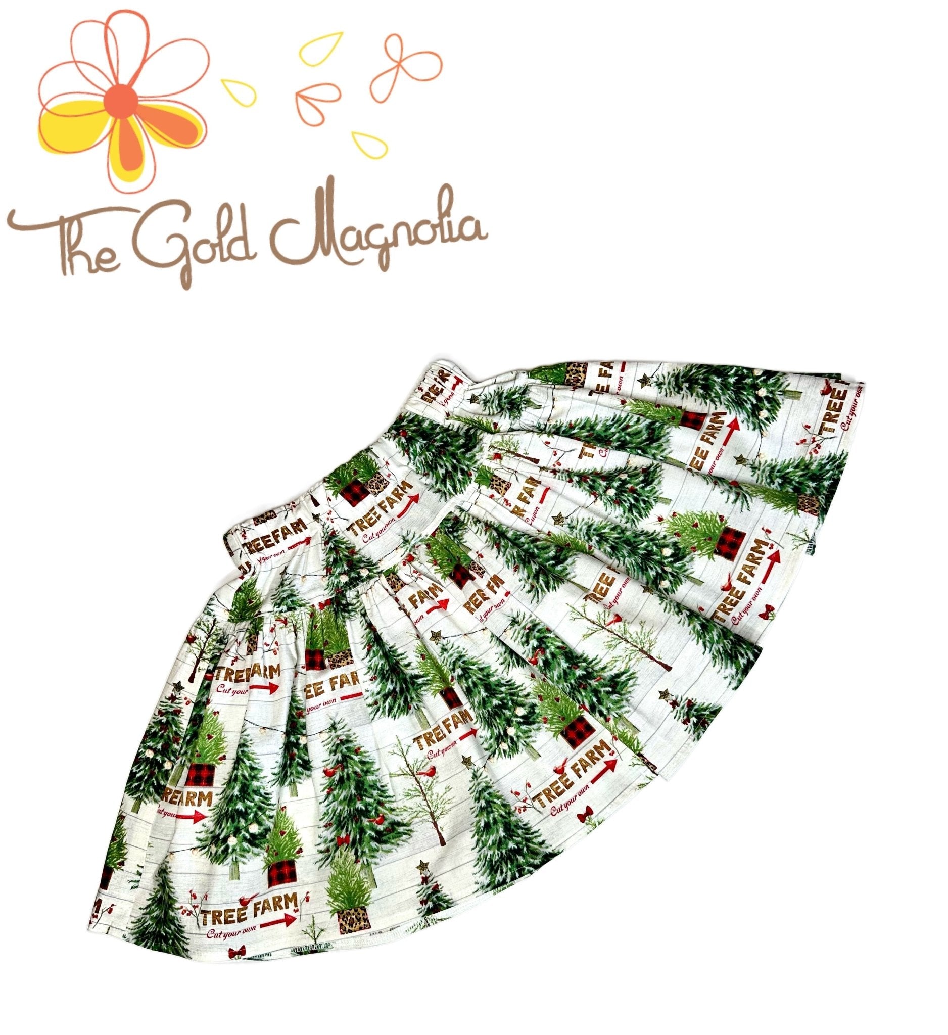Christmas Tree Skirt Size 10 | Girls' Holiday Fashion by Main Street Collective