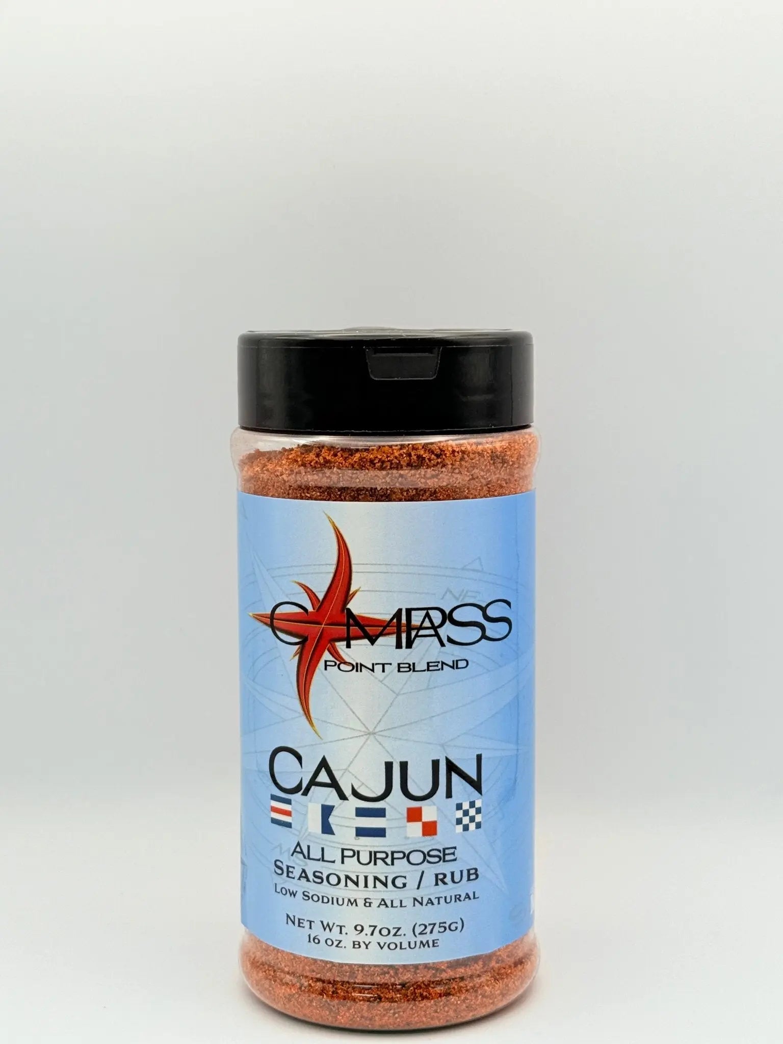 Compass Point Cajun Seasoning: All-Purpose, Low Sodium, & All Natural Blend in a Bottle