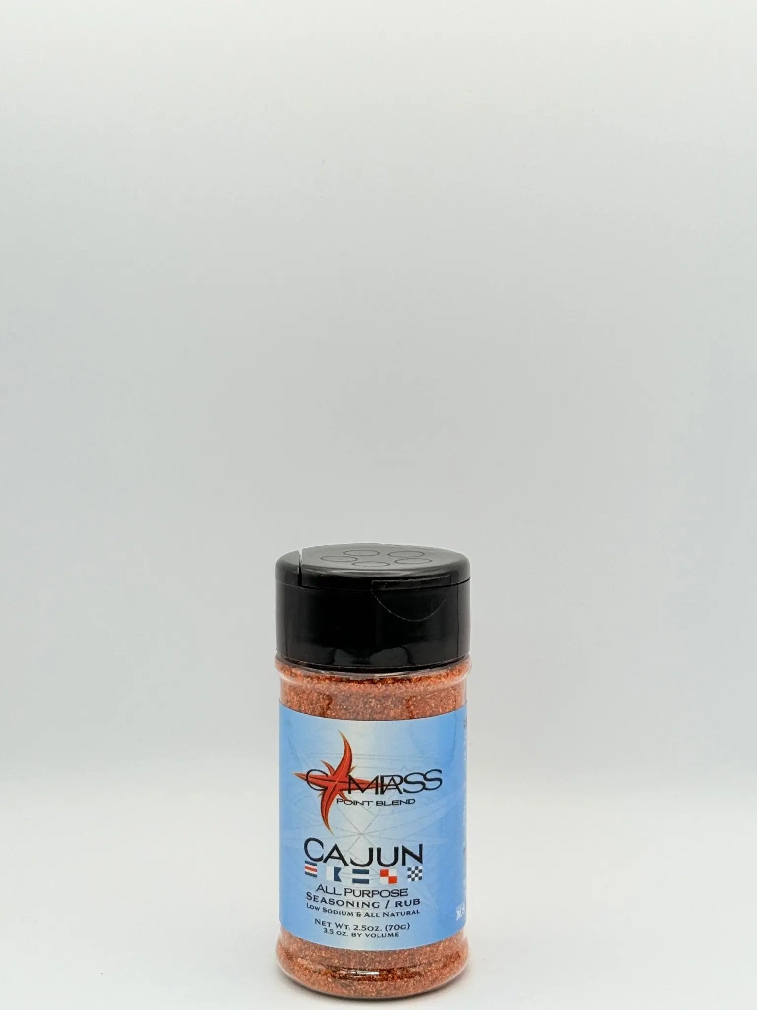 Compass Point Blend Cajun Seasoning - All-Purpose Rub, Low Sodium, All Natural