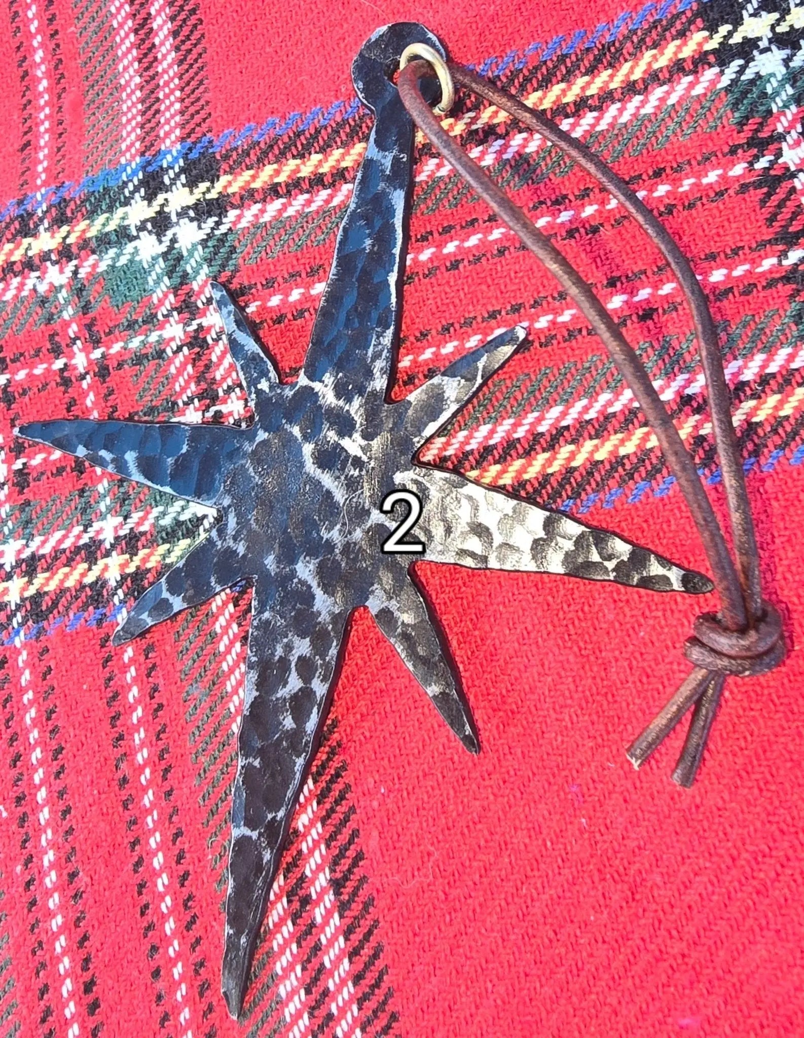 Hand-Forged Metal Star Christmas Ornament - Main Street Collective