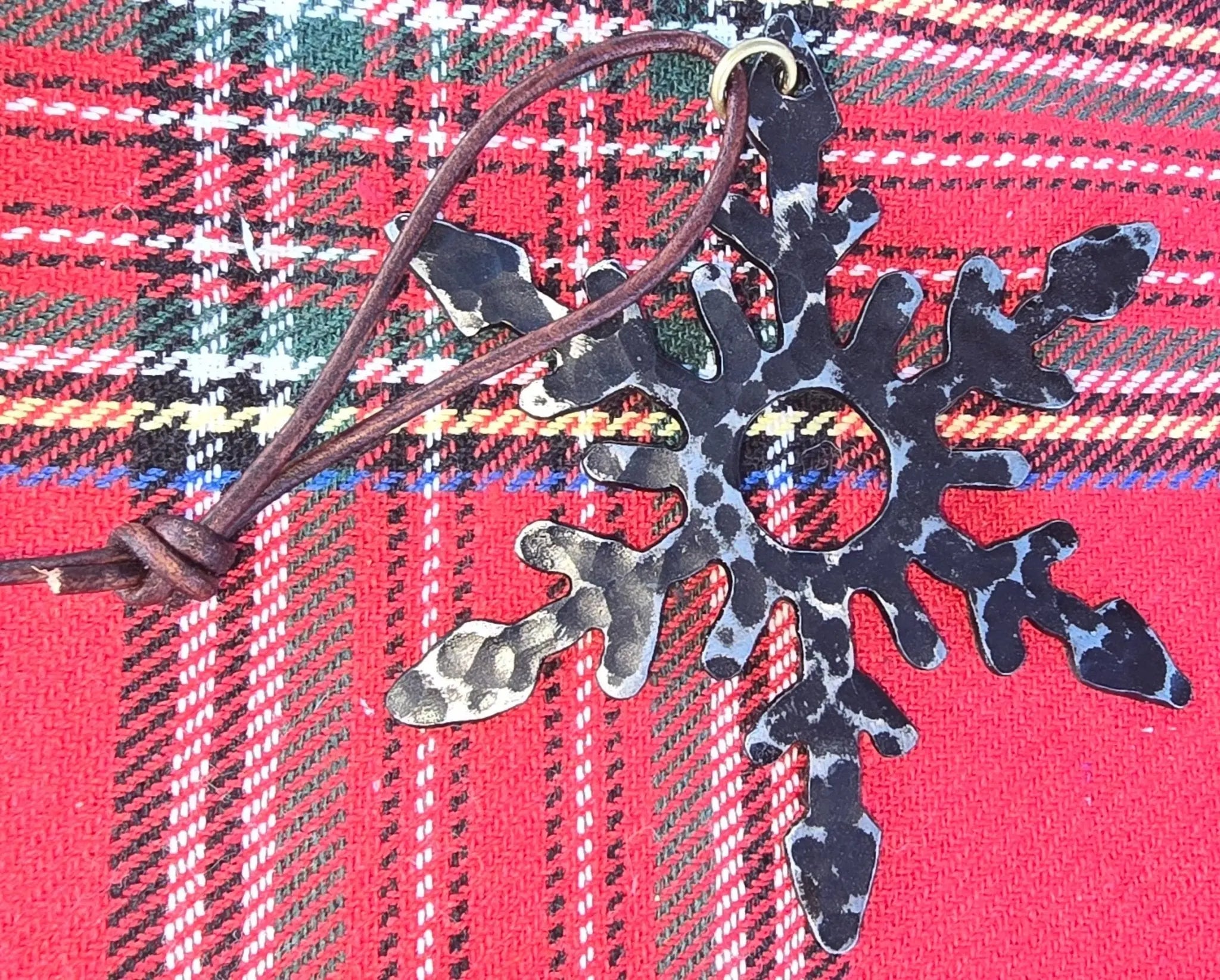 Handcrafted Metal Snowflake Christmas Tree Ornament - Main Street Collective