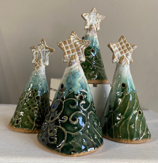 Handmade Christmas Pottery Trees - Ceramic Stars - Holiday Decor - Main Street Collective