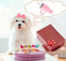 Close-up details of pink Stanley cup dog squeaky toy curated by Coastal Couture Pet Boutique

