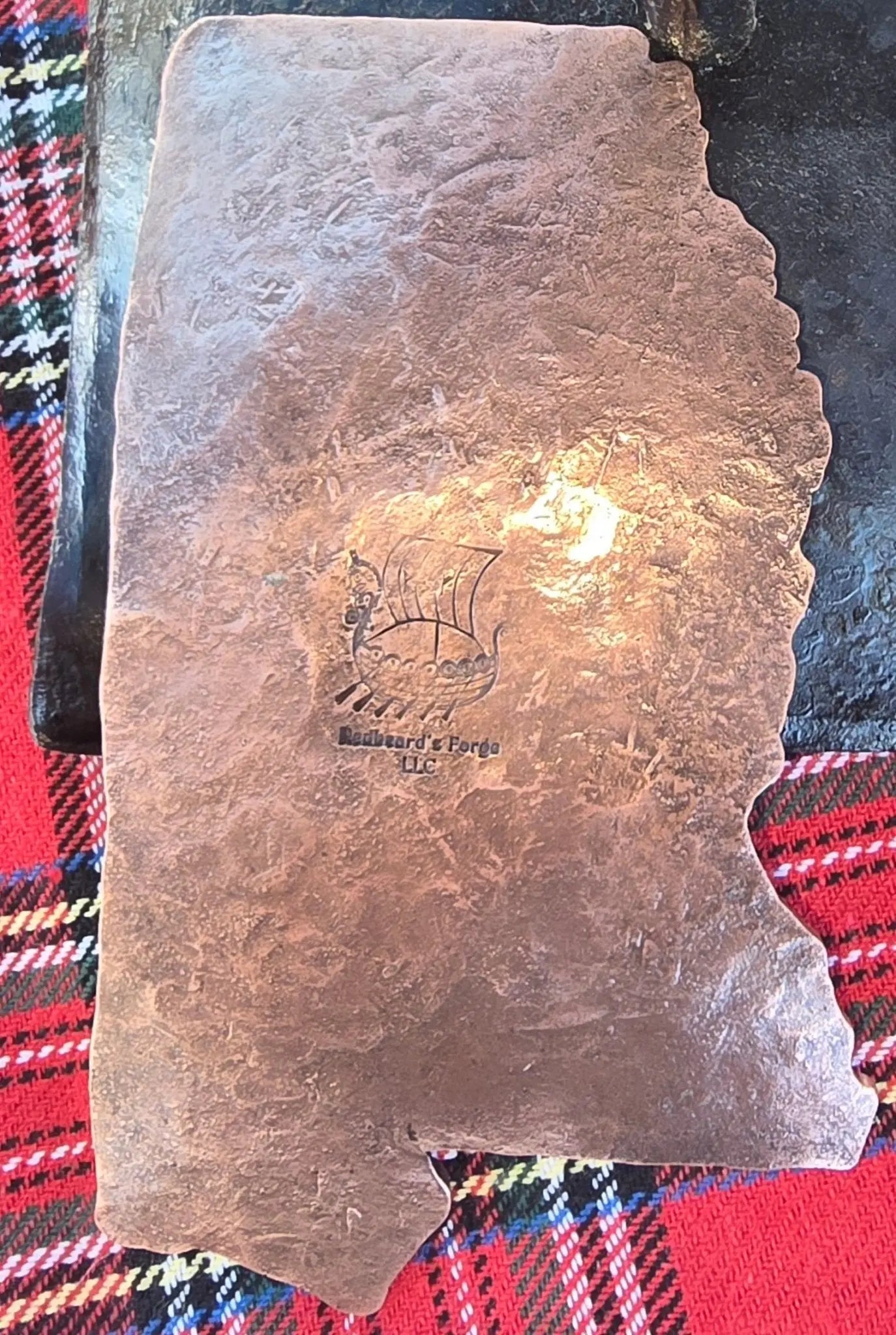 Copper Mississippi Dish - Redbeard's Forge - Handmade Souvenir, Southern Decor