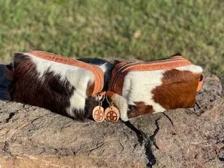 Cowhide Dop Bags - Main Street Collective: Leather Toiletry or Makeup Bags