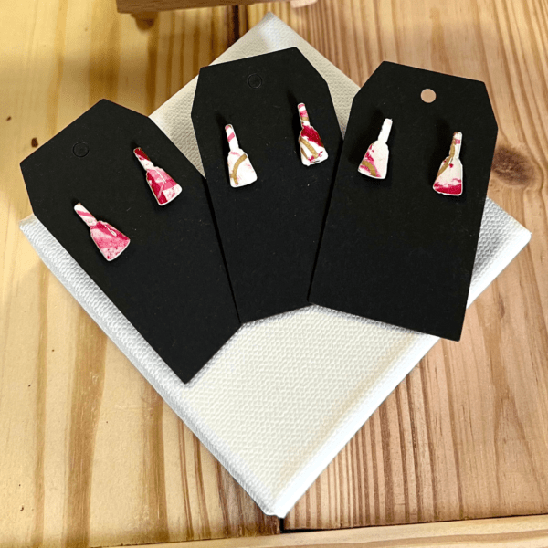 Mississippi State Cowbell Earrings - Bulldog Pride, Handmade Studs by Main Street Collective