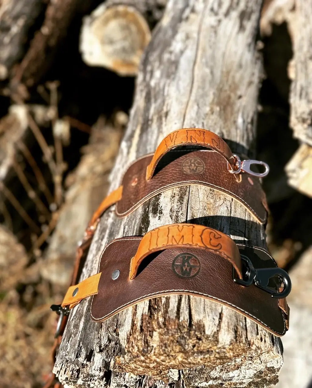 Custom Duck Lanyard by Main Street Collective: Handmade leather duck strap with handle, neck strap, 12 slots. Order now!