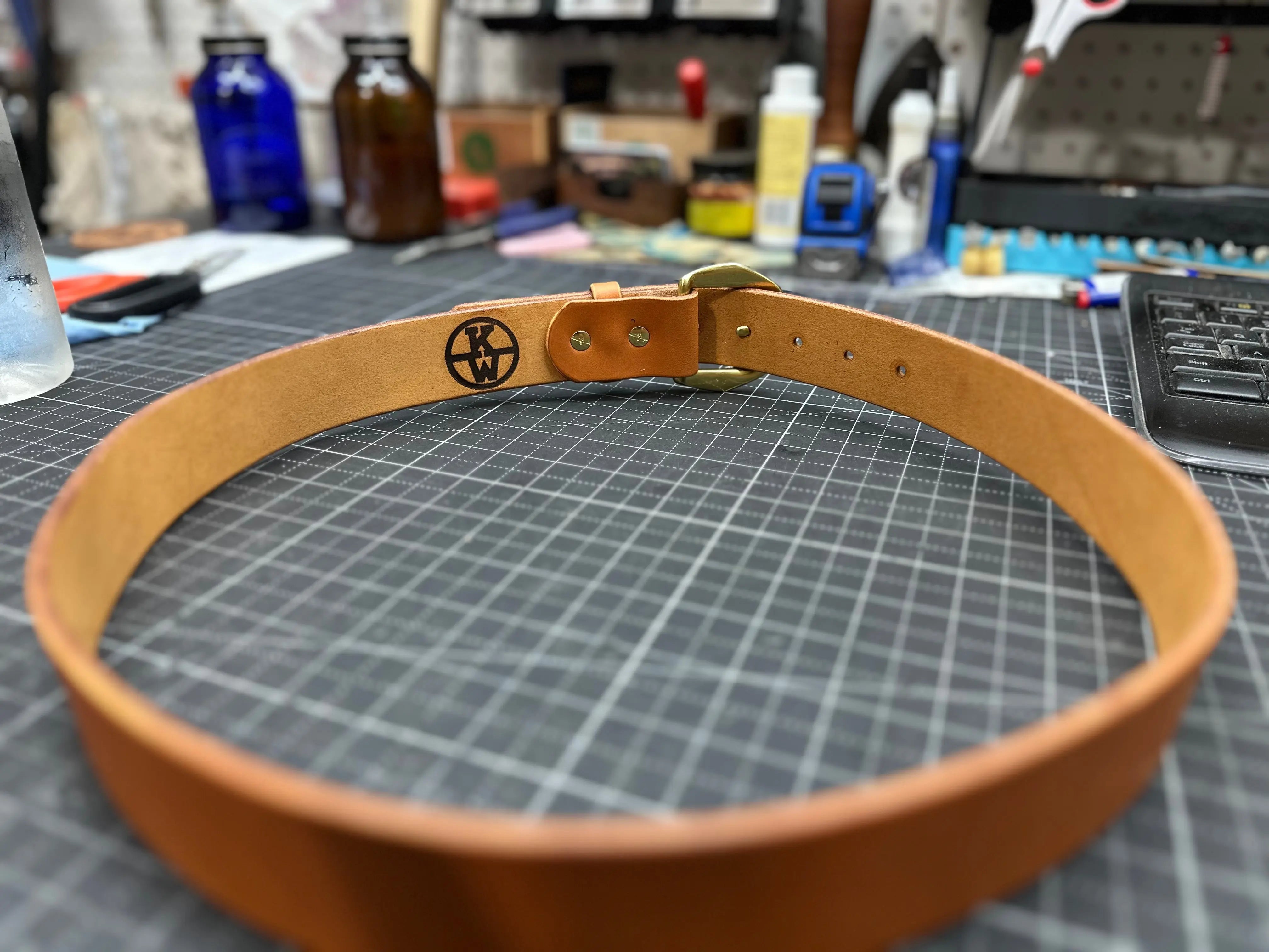 Custom Leather Belt Kw Leatherworks