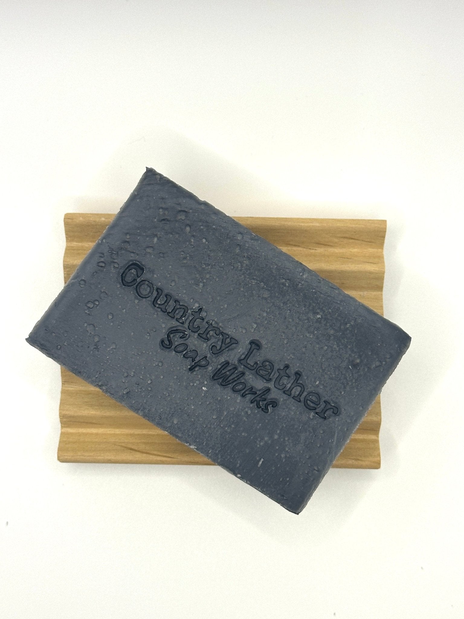 Primitive Tallow Soap Bar by Main Street Collective: Activated Charcoal, Natural Grit Cleansing Bar.
