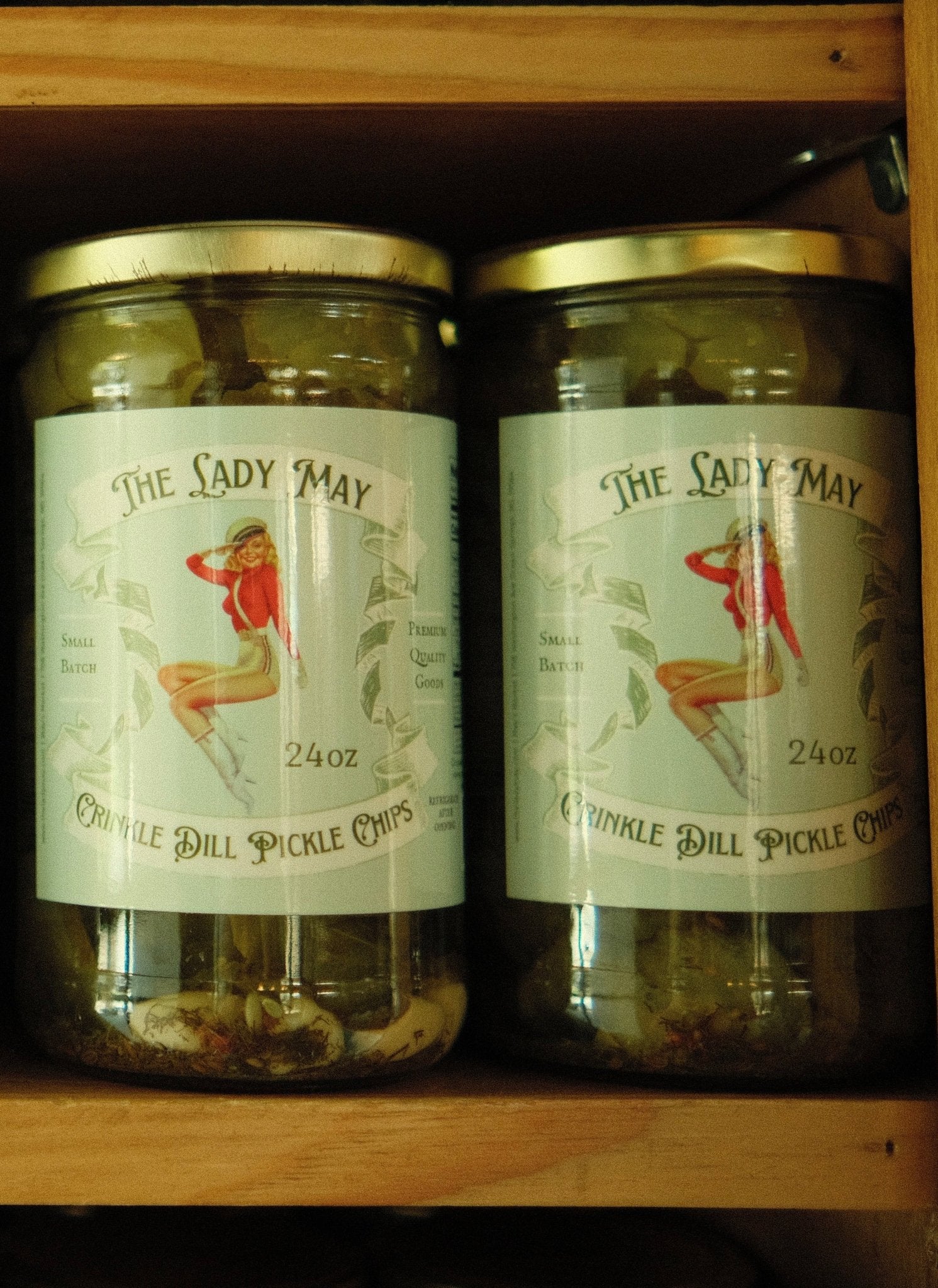 The Lady May Crinkle Dill Pickle Chips - Small Batch Southern Pickles