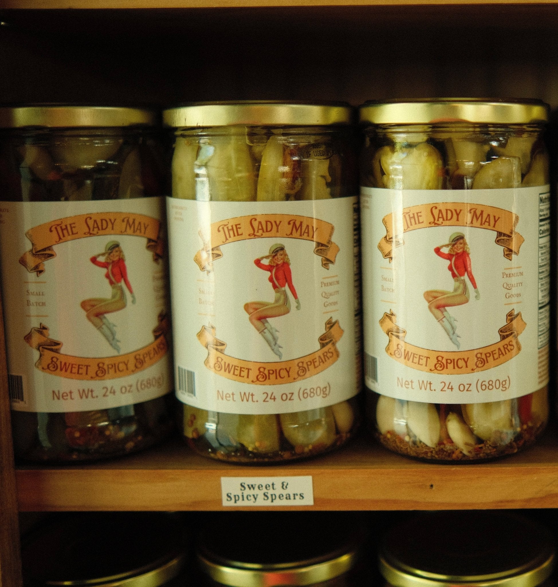 The Lady May Sweet & Spicy Pickle Spears - Small Batch Jalapeño Dill Pickles