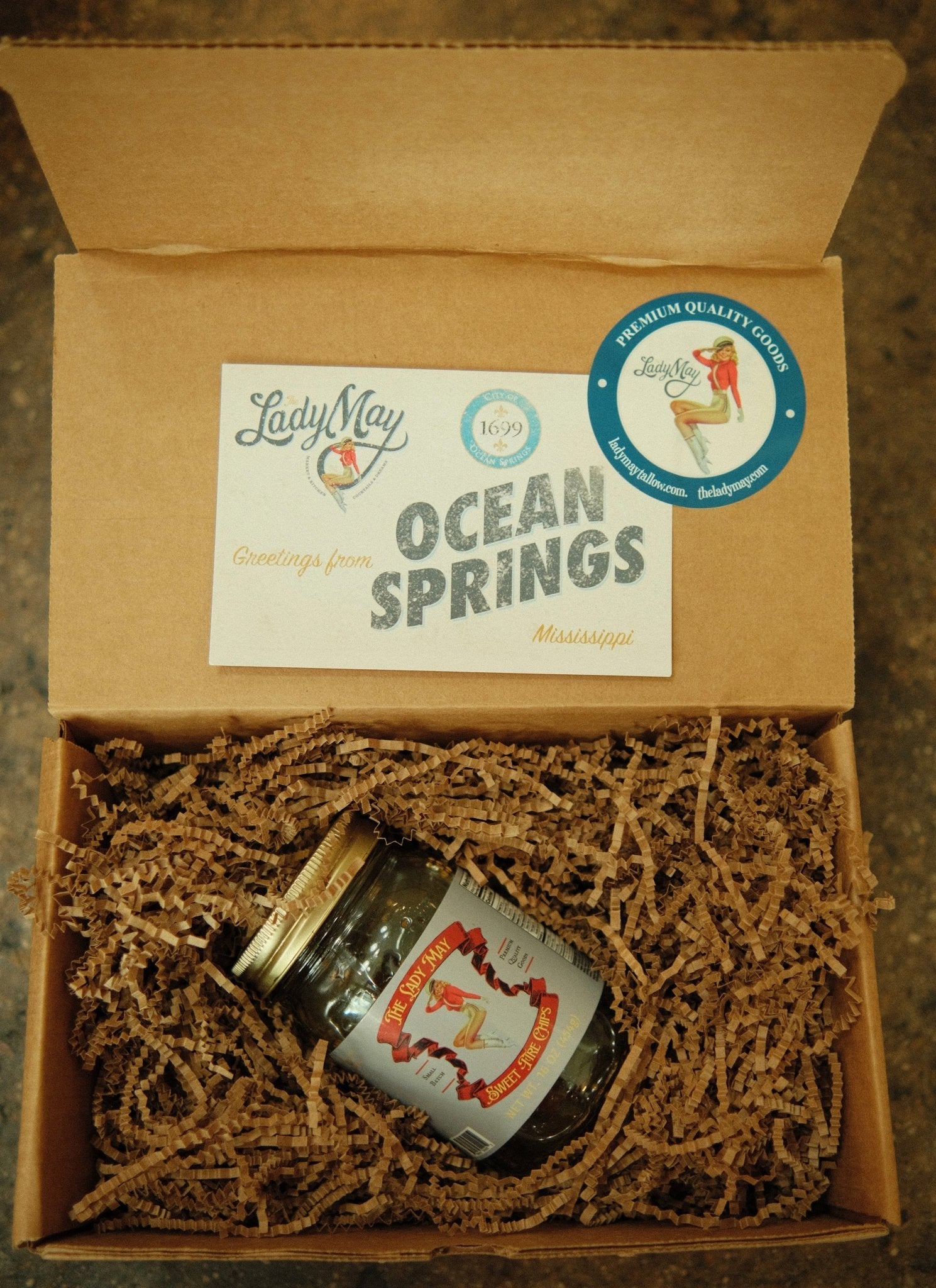 Sweet Fire Pickle Slices - Sweet & Spicy Chips | Small Batch Restaurant Made | Lady May - 16oz