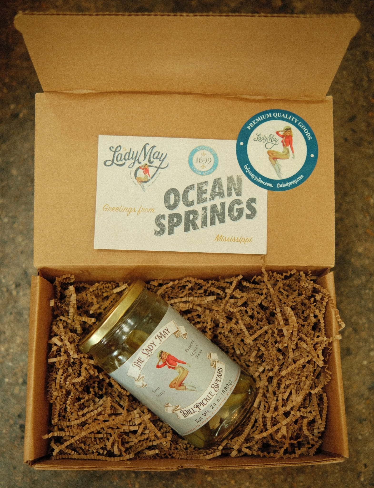 The Lady May Dill Pickle Spears - Small Batch Southern Garlic Dill Pickles