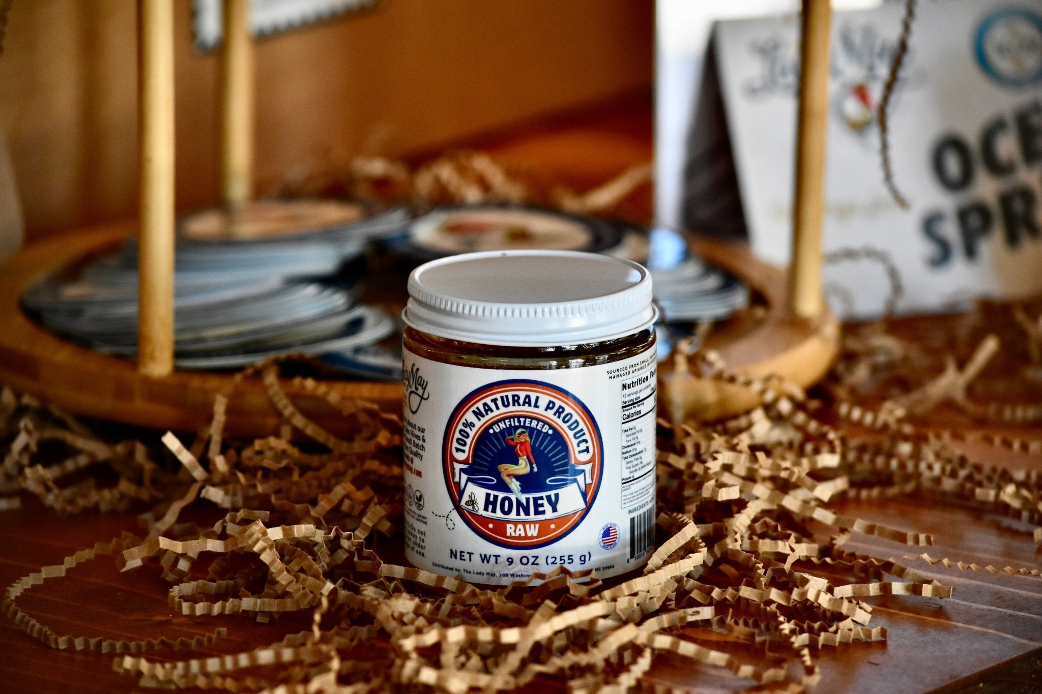 Lady May Raw Unfiltered Honey 9oz | Local Honey | Mississippi Honey | All Natural Honey