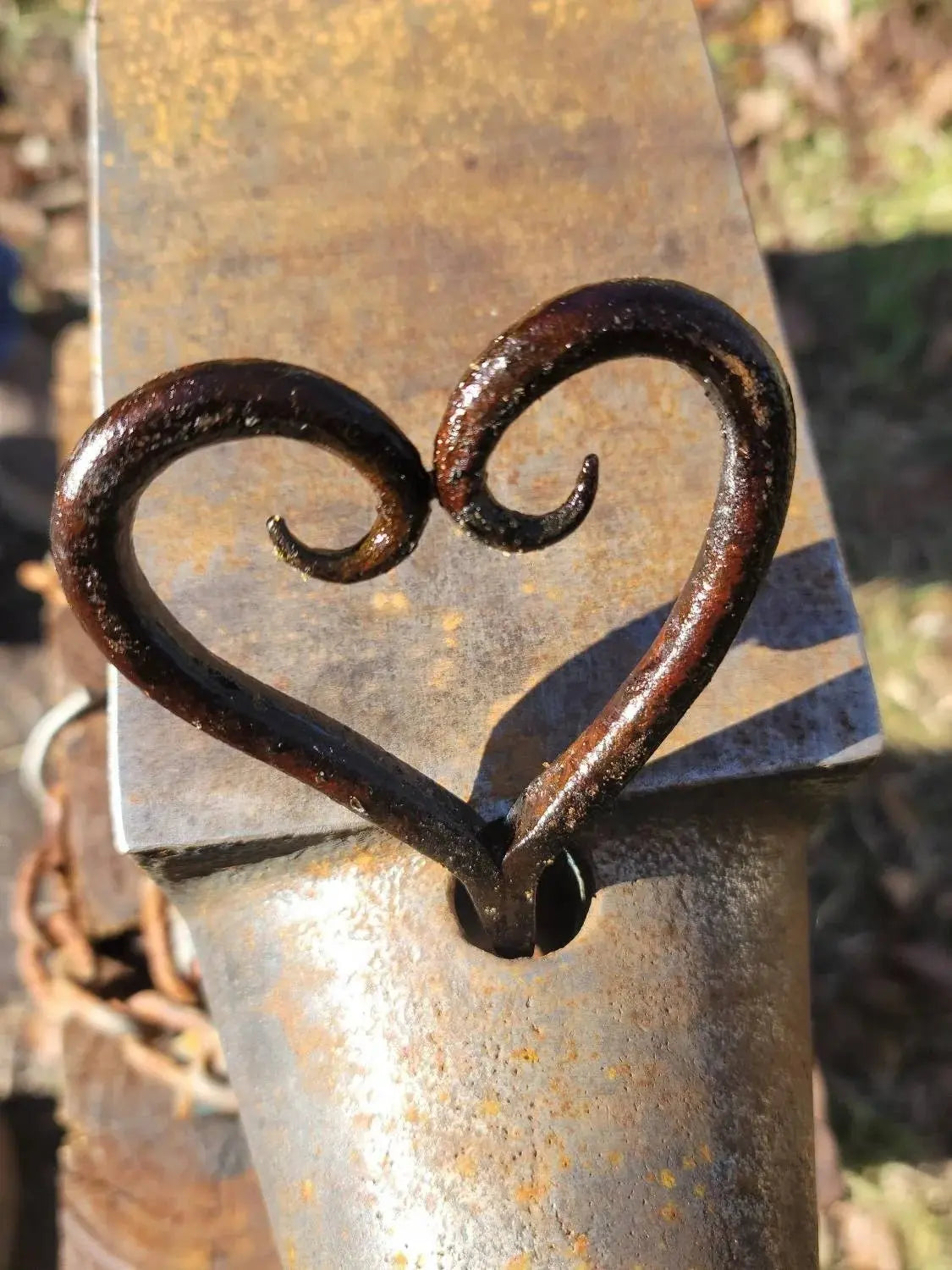 Decorative Blacksmith Heart Redbeard's Forge LLC
