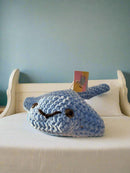 Detailed crochet stingray plush with soft, durable yarn.