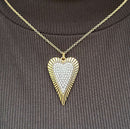 Battle Heart Necklace by Mushroom Lady Co. – Mississippi handmade fantasy jewelry on 16 inch chain