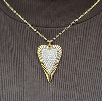 Battle Heart Necklace by Mushroom Lady Co. – Mississippi handmade fantasy jewelry on 16 inch chain