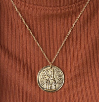 Fairy Coin Necklace by Mushroom Lady Co. – Mississippi handmade fantasy jewelry with 16 inch chain