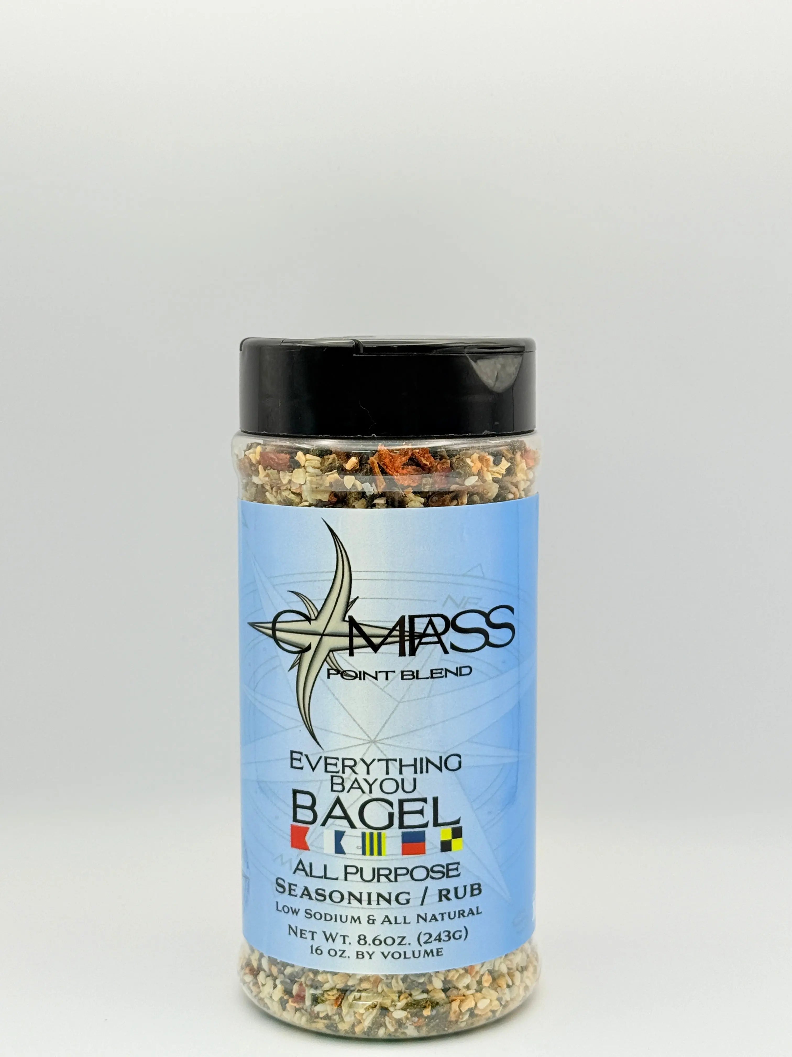 Everything Bayou Bagel Seasoning: Low Sodium, All Natural Spice Blend by Main Street Collective - Elevate your dishes!