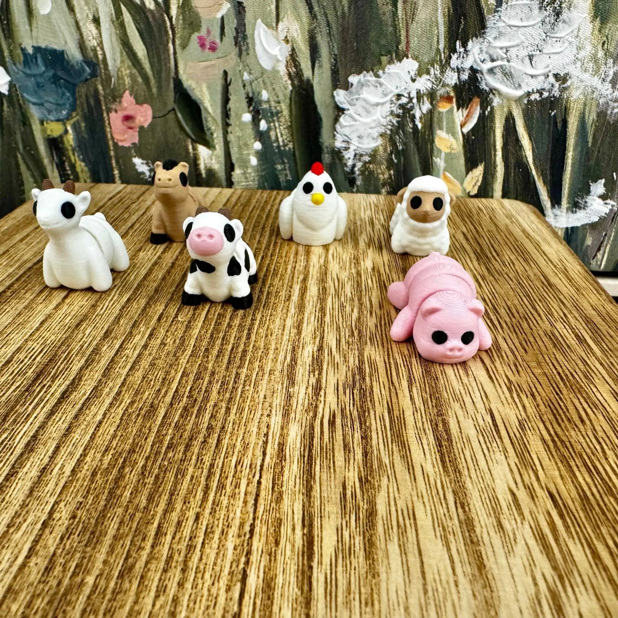 Farm Animal Fidget Toys: Cow, Pig, Goat, Horse, Sheep, Chicken - 3D Printed Sensory Toys by Main Street Collective