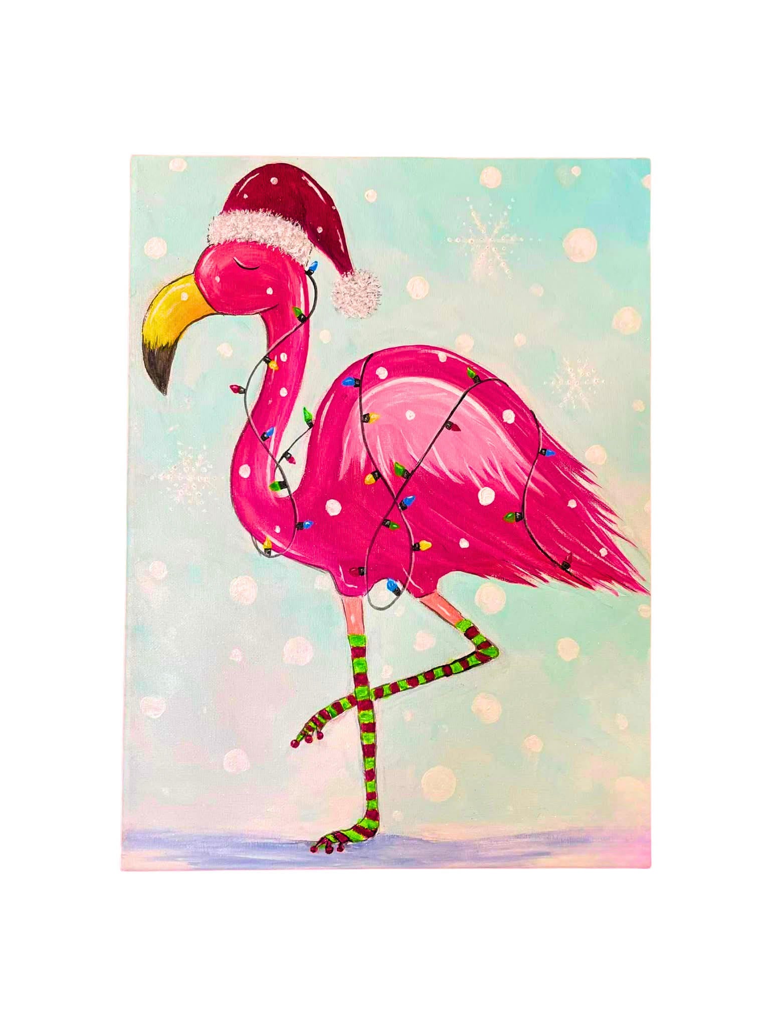 Paint Night at The Sanctuary – Holiday Reindeer or Flamingo Canvas (Dec 10)
