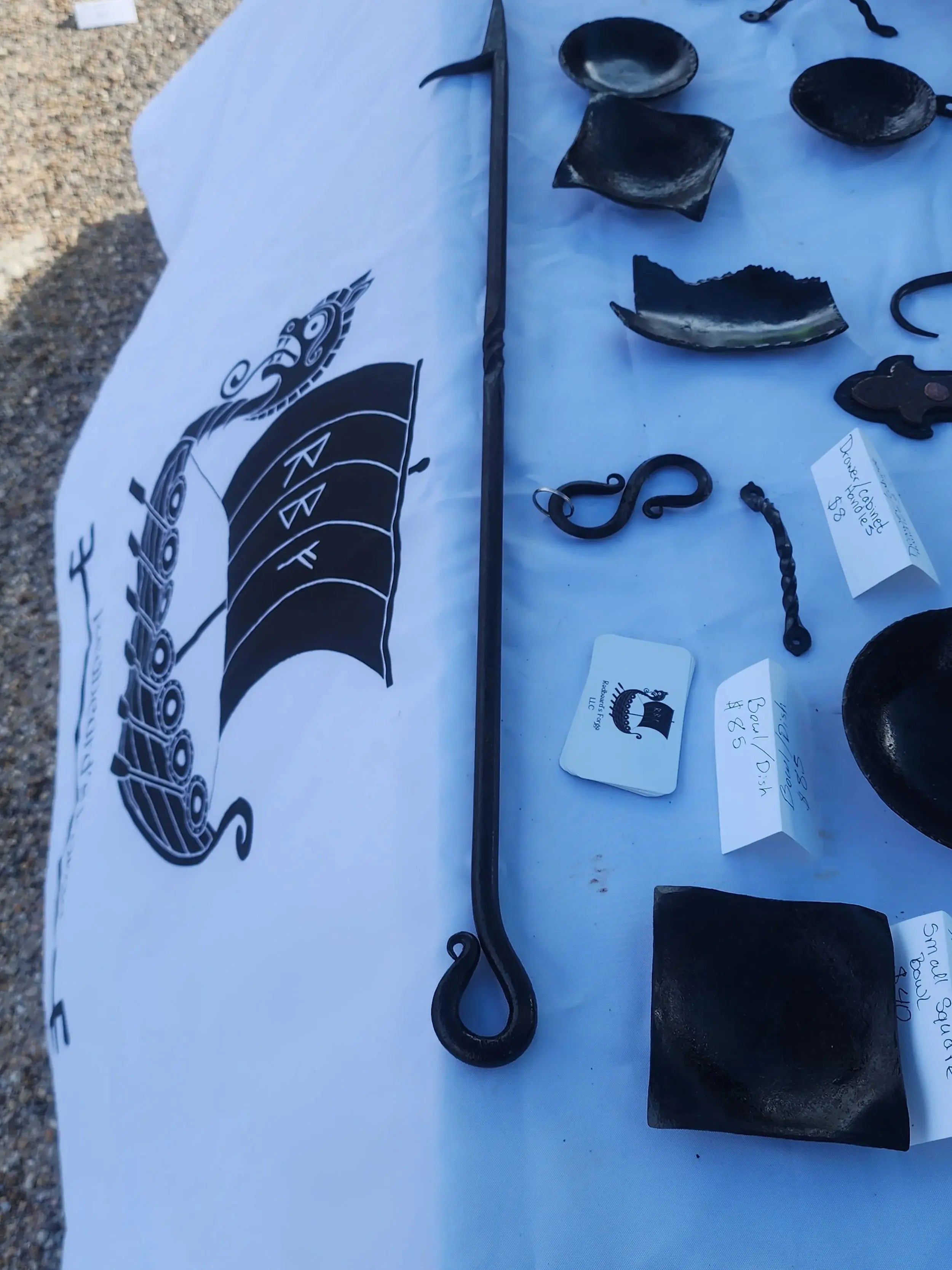 Forged Fire Poker Redbeard's Forge LLC